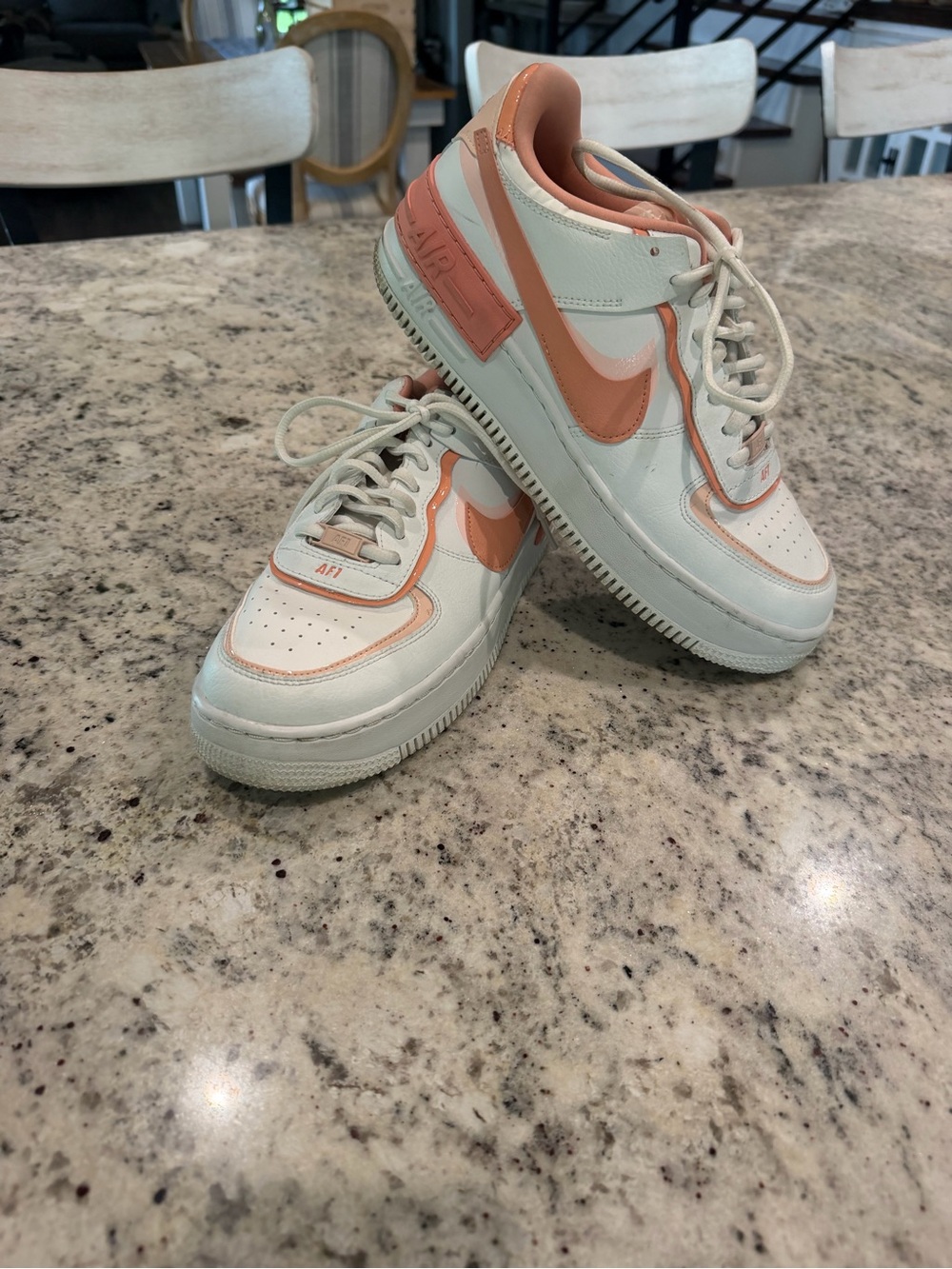 Nike Air Force 1 shadow peach and cream